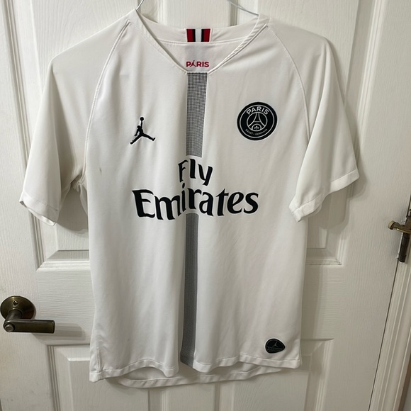 Fly Emirates Paris saint Germain Jordan soccer jersey used large - Picture 1 of 6